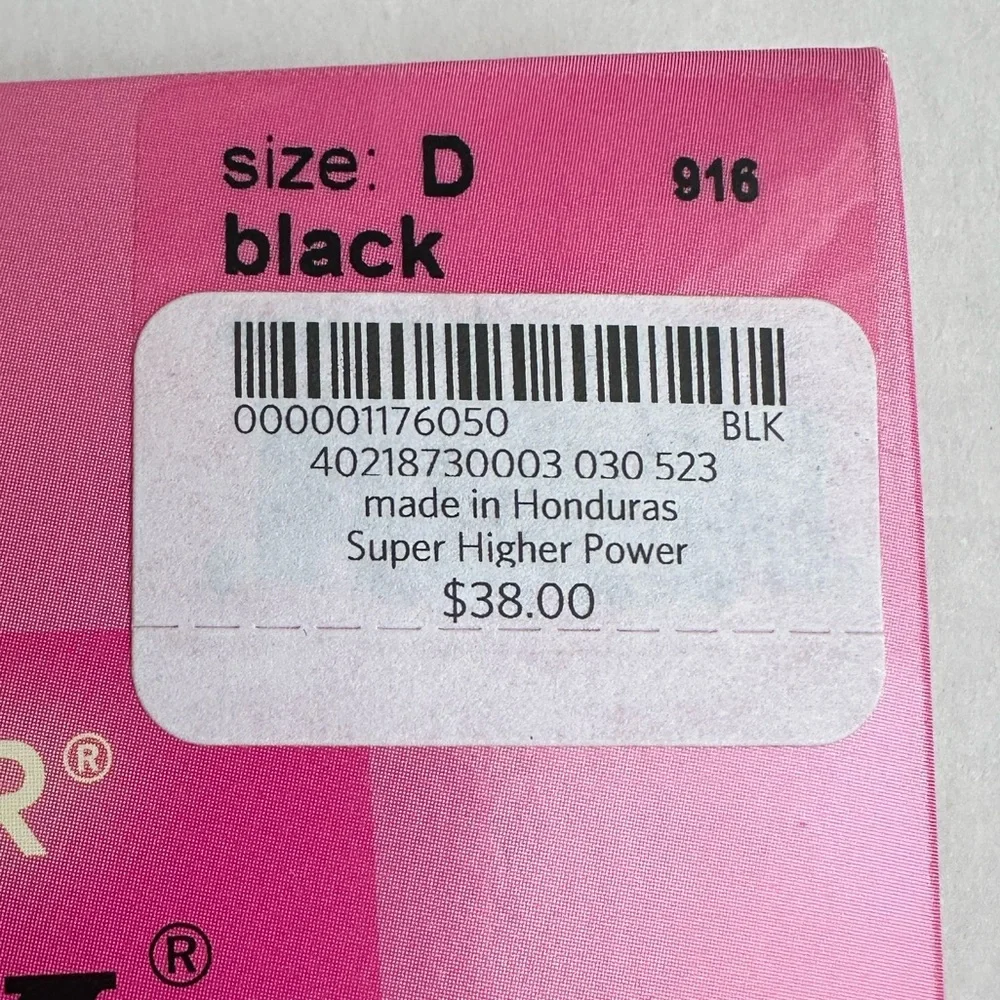 Spanx Super Higher Power High-Waist Mid-Thigh Shaper Black Size D NWT